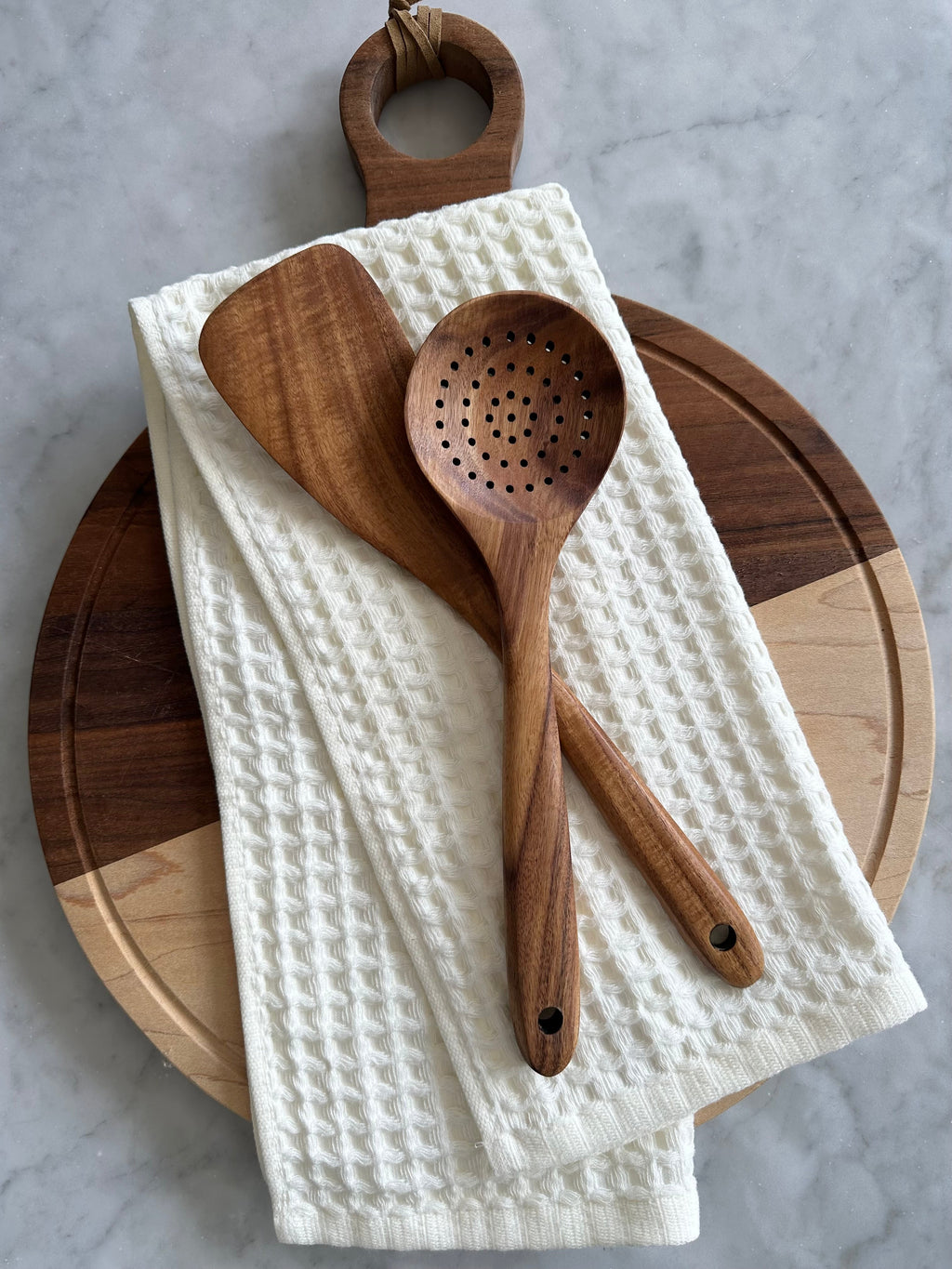 Nosara Teak Wood Kitchen Utensil Set – Natural Wooden Cooking Tools