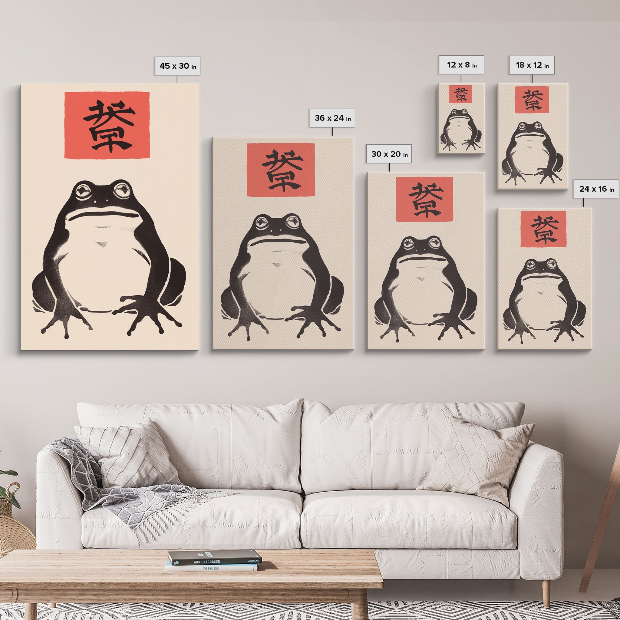 Japanese Set of 3 Frog Prints, Japanese Prints, Vintage Art, Japanese Frog, Matsumoto Hoji  Inspired Wall Decor, Modern Art, Wabi Sabi