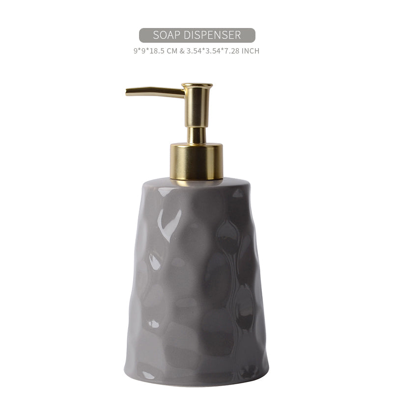 BosilunLife Bring Nature Inside Liquid Bathroom Set 4-Piece Recycled Eco-Clay