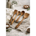 Nosara Teak Wood Kitchen Utensil Set – Natural Wooden Cooking Tools
