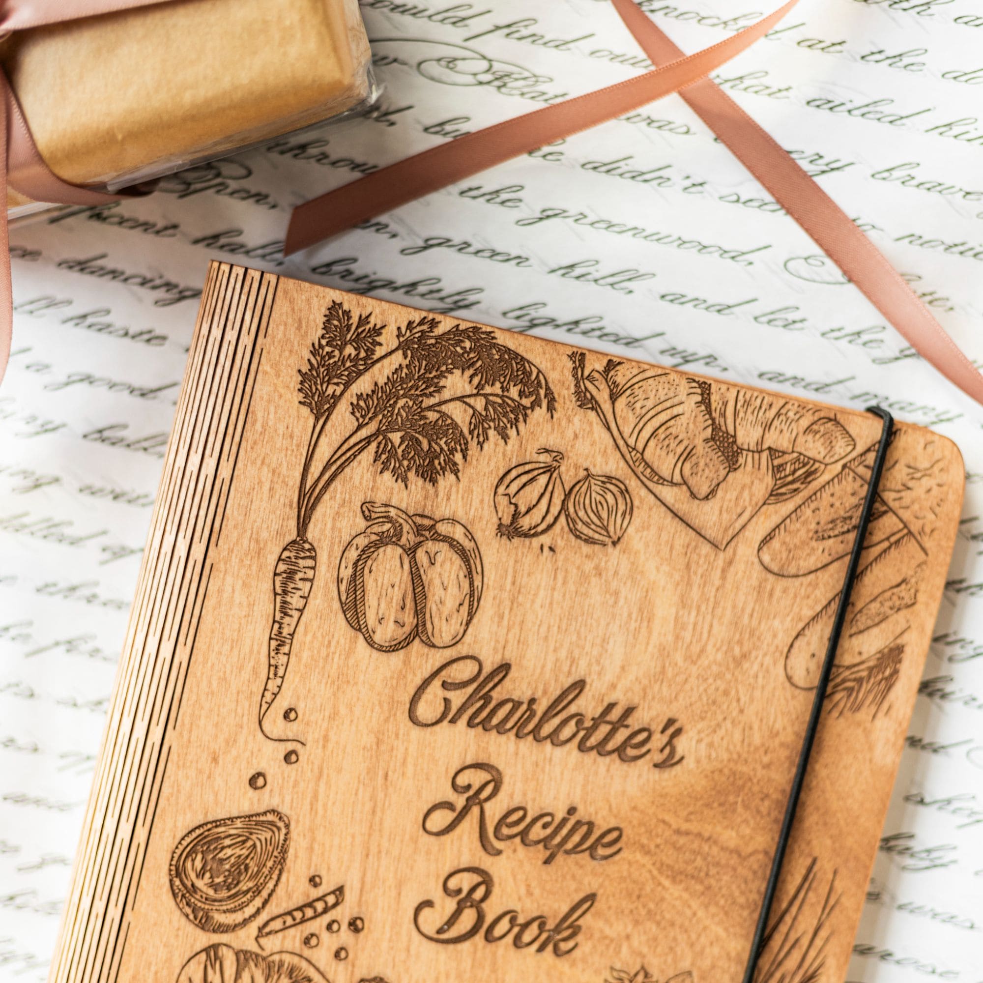 Wooden Recipe Book – Peppers Theme