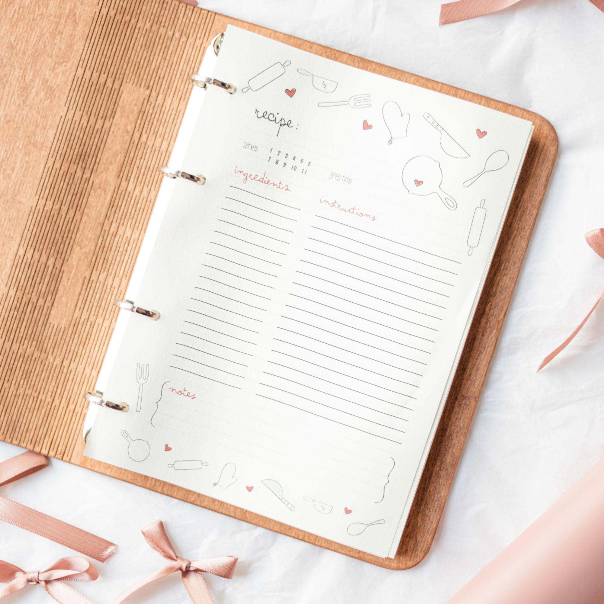 Wooden Recipe Book – Peppers Theme