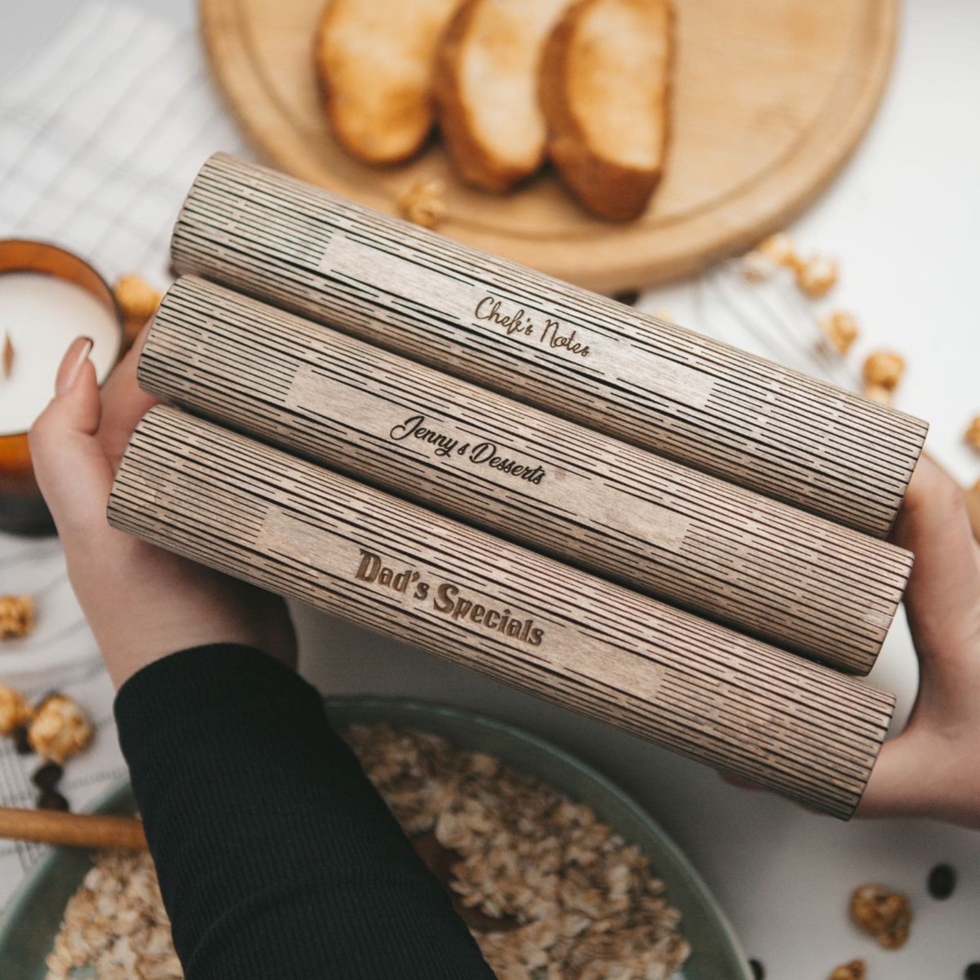 Wooden Recipe Book – Peppers Theme