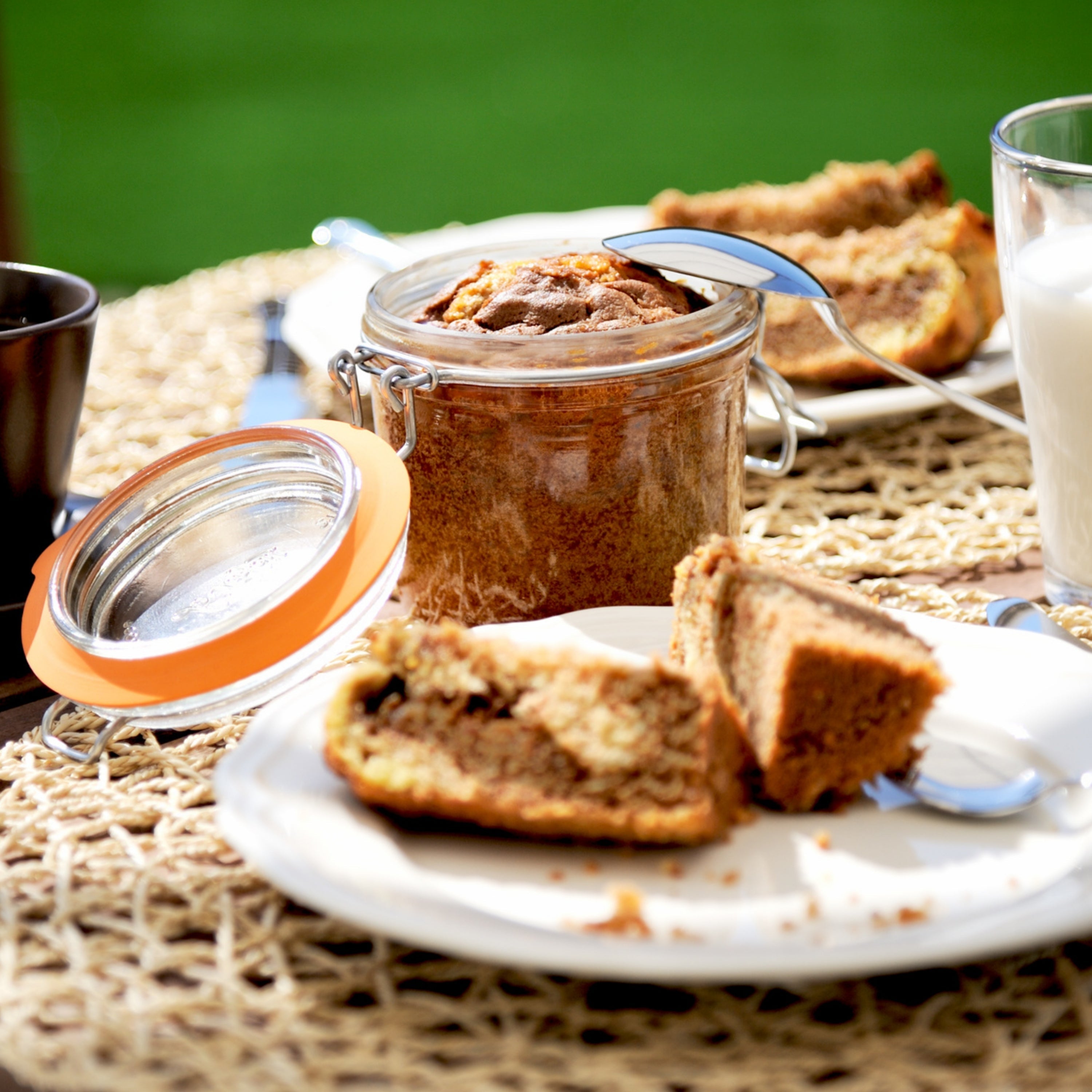Le Parfait Super Terrines, French Glass Canning Jars with Wire-Bail Clamp Lid